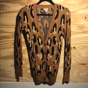 Cheetah print cardigan